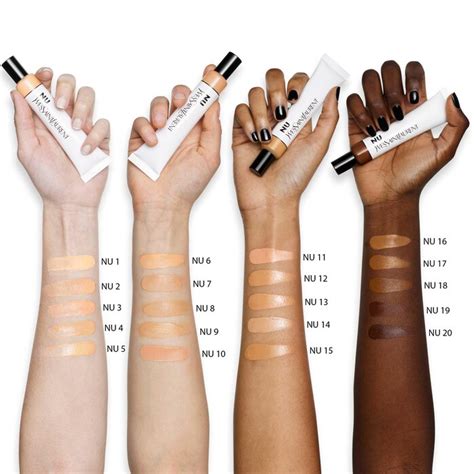 ysl swatches dark skin|ysl nu bare look.